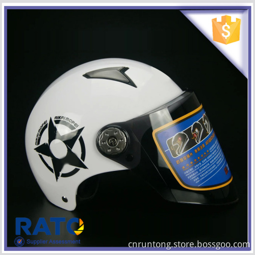 Custom half face motorcycle helmet with glasses